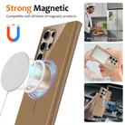 For Samsung Galaxy S24 Ultra 5G Glossy TPU Shockproof MagSafe Phone Case with Lanyard(Gold) - 2