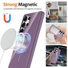 For Samsung Galaxy S25 Ultra 5G Glossy TPU Shockproof MagSafe Phone Case with Lanyard(Purple) - 2