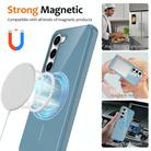 For Samsung Galaxy S23+ 5G Glossy TPU Shockproof MagSafe Phone Case with Lanyard(Blue) - 2