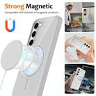 For Samsung Galaxy S23+ 5G Glossy TPU Shockproof MagSafe Phone Case with Lanyard(White) - 2