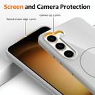 For Samsung Galaxy S23+ 5G Glossy TPU Shockproof MagSafe Phone Case with Lanyard(White) - 3