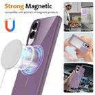 For Samsung Galaxy S25 Edge 5G Glossy TPU Shockproof MagSafe Phone Case with Lanyard(Purple) - 2