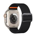 For Apple Watch 46mm / 49mm / 45mm / 44mm Kalebol Bull Bead Buckle Elastic Nylon Watch Band(Black) - 3