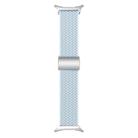 For Samsung Galaxy Watch Ultra 47mm Kalebol Braided Loop Magnetic Silver Buckle Watch Band(Fog Blue) - 3