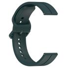Kalebol 20mm Grooved Silicone Strap(Dark Green) - 3
