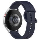 Kalebol 20mm Grooved Silicone Strap(Navy Blue) - 2