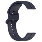 Kalebol 20mm Grooved Silicone Strap(Navy Blue) - 3