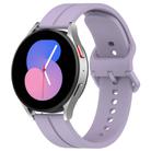 Kalebol 20mm Grooved Silicone Strap(Light Purple) - 1