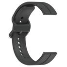 Kalebol 20mm Grooved Silicone Strap(Dark Grey) - 3