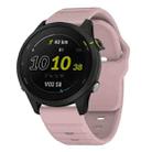 22mm Kalebol Wave Pattern Studded Buckle Silicone Watch Band(Rose Pink) - 1