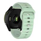22mm Kalebol Wave Pattern Studded Buckle Silicone Watch Band(Teal) - 2