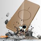 For Samsung Galaxy A06 4G / 5G Glossy TPU Shockproof MagSafe Phone Case with Lanyard(Gold) - 3