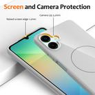 For Samsung Galaxy A06 4G / 5G Glossy TPU Shockproof MagSafe Phone Case with Lanyard(White) - 2