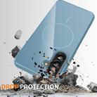 For Samsung Galaxy A15 4G / 5G Glossy TPU Shockproof MagSafe Phone Case with Lanyard(Blue) - 3