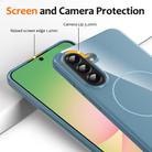 For Samsung Galaxy A16 4G / 5G Glossy TPU Shockproof MagSafe Phone Case with Lanyard(Blue) - 2