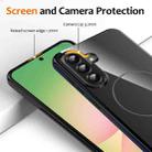 For Samsung Galaxy A36 5G Glossy TPU Shockproof MagSafe Phone Case with Lanyard(Black) - 2
