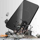 For Samsung Galaxy A36 5G Glossy TPU Shockproof MagSafe Phone Case with Lanyard(Black) - 3