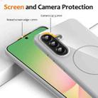 For Samsung Galaxy A36 5G Glossy TPU Shockproof MagSafe Phone Case with Lanyard(White) - 2