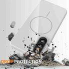 For Samsung Galaxy A36 5G Glossy TPU Shockproof MagSafe Phone Case with Lanyard(White) - 3