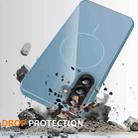 For Samsung Galaxy A55 5G Glossy TPU Shockproof MagSafe Phone Case with Lanyard(Blue) - 3