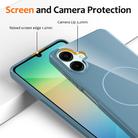 For Samsung Galaxy A07 4G Glossy TPU Shockproof MagSafe Phone Case with Lanyard(Blue) - 2