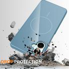 For Samsung Galaxy A07 4G Glossy TPU Shockproof MagSafe Phone Case with Lanyard(Blue) - 3