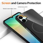 For Samsung Galaxy A07 4G Glossy TPU Shockproof MagSafe Phone Case with Lanyard(Black) - 2