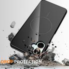 For Samsung Galaxy A07 4G Glossy TPU Shockproof MagSafe Phone Case with Lanyard(Black) - 3