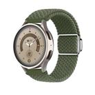 22mm Kalebol Nylon Braided Loop Magnetic Buckle Watch Band(Dark Olive Gree) - 1