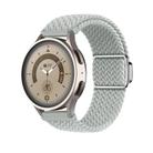 22mm Kalebol Nylon Braided Loop Magnetic Buckle Watch Band(Light Grey) - 1