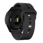 22mm Kalebol Dot Studded Buckle Silicone Watch Band(Black) - 2