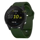 22mm Kalebol Dot Studded Buckle Silicone Watch Band(Army Green) - 1