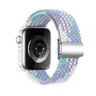 For Apple Watch 46mm / 49mm / 45mm / 44mm Kalebol Nylon Loop Magnetic Buckle Watch Band(Violet Blue) - 3