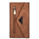 For Samsung Galaxy Note20 Skin Feel Zipper Horizontal Flip Leather Case with Holder & Card Slots & Photo Frame & Lanyard & Long Rope(Brown) - 2