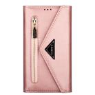 For Samsung Galaxy Note20 Ultra Skin Feel Zipper Horizontal Flip Leather Case with Holder & Card Slots & Photo Frame & Lanyard & Long Rope(Rose Gold) - 2