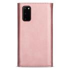 For Samsung Galaxy S20 Skin Feel Zipper Horizontal Flip Leather Case with Holder & Card Slots & Photo Frame & Lanyard & Long Rope(Rose Gold) - 2