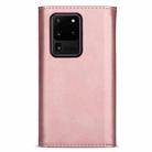 For Samsung Galaxy S20 Ultra Skin Feel Zipper Horizontal Flip Leather Case with Holder & Card Slots & Photo Frame & Lanyard & Long Rope(Rose Gold) - 3