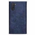 For Samsung Galaxy Note10 Skin Feel Zipper Horizontal Flip Leather Case with Holder & Card Slots & Photo Frame & Lanyard & Long Rope(Blue) - 3