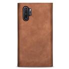 For Samsung Galaxy Note10+ Skin Feel Zipper Horizontal Flip Leather Case with Holder & Card Slots & Photo Frame & Lanyard & Long Rope(Brown) - 3