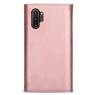 For Samsung Galaxy Note10+ Skin Feel Zipper Horizontal Flip Leather Case with Holder & Card Slots & Photo Frame & Lanyard & Long Rope(Rose Gold) - 2