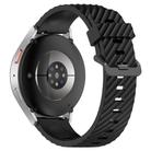 22mm Kalebol Steel Buckle Spruce Silicone Watch Band(Black) - 2