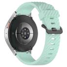 22mm Kalebol Steel Buckle Spruce Silicone Watch Band(Teal) - 2