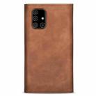 For Samsung Galaxy A71 Skin Feel Zipper Horizontal Flip Leather Case with Holder & Card Slots & Photo Frame & Lanyard & Long Rope(Brown) - 3