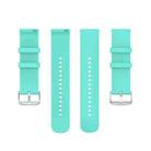 22mm Kalebol Round Tail Silicone Watch Band(Lake Blue) - 3