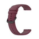 22mm Kalebol Round Tail Silicone Watch Band(Wine Red) - 2