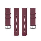 22mm Kalebol Round Tail Silicone Watch Band(Wine Red) - 3