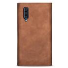 For Samsung Galaxy A50 / A50s / A30s Skin Feel Zipper Horizontal Flip Leather Case with Holder & Card Slots & Photo Frame & Lanyard & Long Rope(Brown) - 2