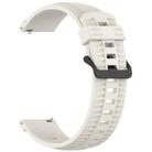20mm Kalebol Black Buckle Tire Pattern Silicone Watch Band(Starlight) - 3