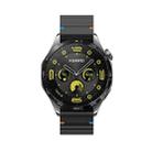 20mm Kalebol Wave Stitch Silicone Watch Band(Black) - 3