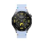 22mm Kalebol Wave Stitch Silicone Watch Band(Light Blue) - 3